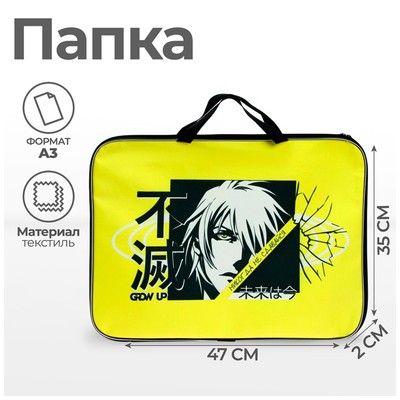 Папка с ручками, А3, текстильная, 47×35×2 см «Взгляд»