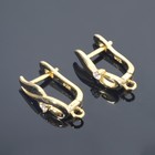 Швензы родированные «Женственность», цвет белый в золоте 7620484