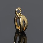 Держатель для кулона родированный «Лепесток» 1×0,5 см, цвет золото - фото 4867698