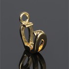 Держатель для кулона родированный «Лепесток» 1×0,5 см, цвет золото - фото 9578872