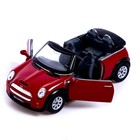Машина металлическая MINI Cooper S Cabrio, 1:28, открываются двери, инерция, цвет красный - Фото 3