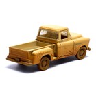 Машина металлическая 1955 Chevy Stepside Pick-up, 1:32, открываются двери, инерция, цвет бежевый - Фото 3