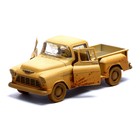 Машина металлическая 1955 Chevy Stepside Pick-up, 1:32, открываются двери, инерция, цвет бежевый - Фото 4