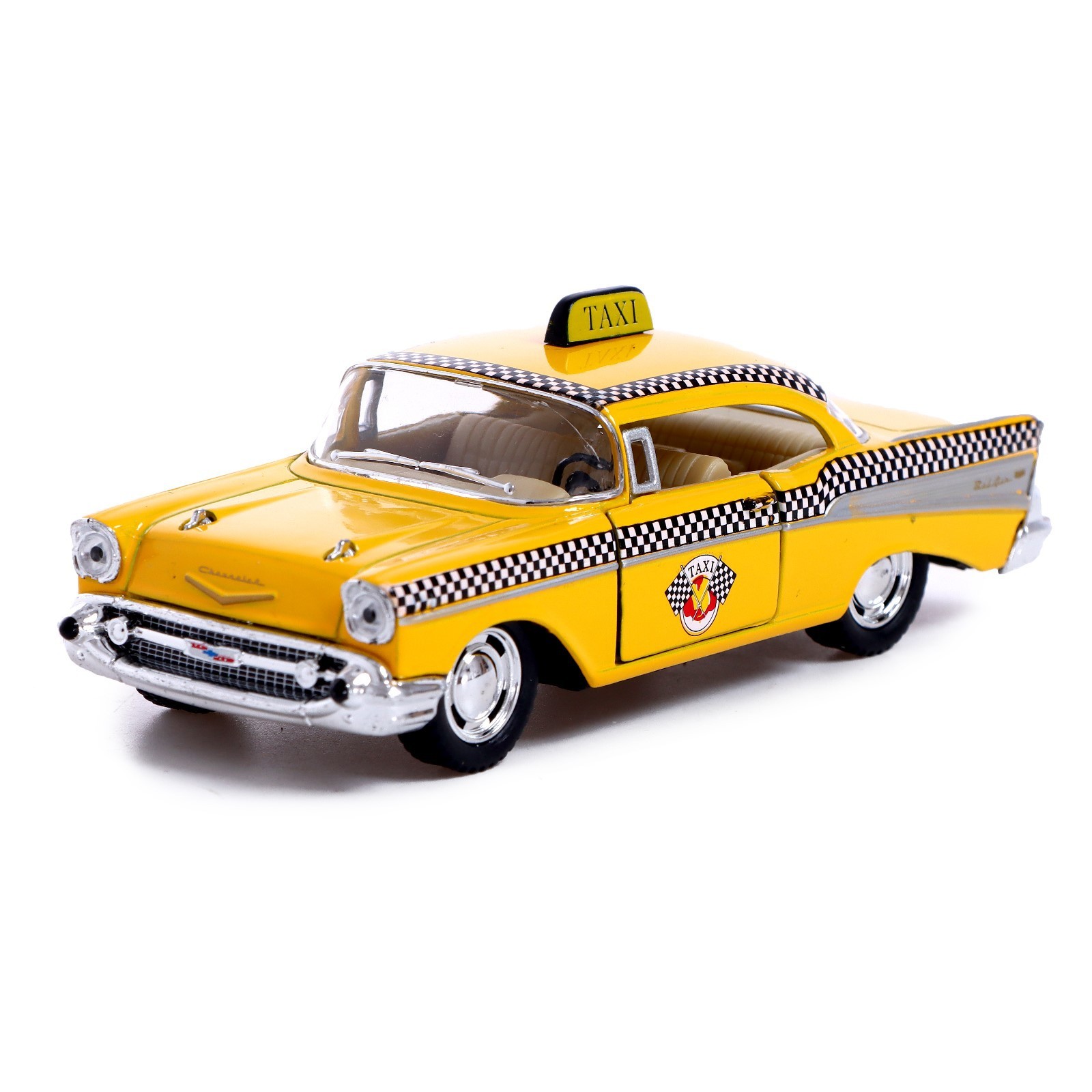 Машина металлическая 1957 Chevrolet Bel Air (Такси), 1:40