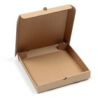 Коробка для пиццы, крафтовая, 25 х 25 х 4 см - Фото 2