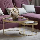 Комплект журнальных столов «Джуан», 755(555) × 755(555) × 445(345), цвет неро - Фото 1