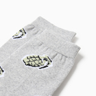 Носки мужские "Гранаты", цвет серый, размер 25 - Фото 2