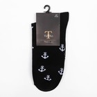 Носки мужские «Якорь», цвет чёрный, размер 29 - фото 34995234