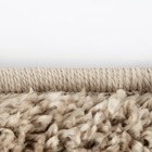 Ковер Шегги круглый 80х80 см, ПП 100%, джут - фото 24410850