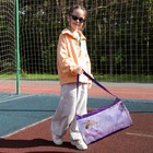 Сумка детская спортивная для девочки на молнии, наружный карман, цвет сиреневый - Фото 3