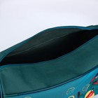 Сумка спортивная на молнии, наружный карман, цвет бирюзовый - Фото 4