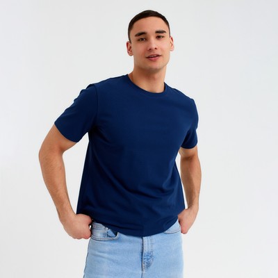 Футболка мужская MINAKU REGULAR FIT: цвет синий, р-р 48