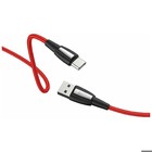 Кабель Hoco X39, USB - Type-C, 3 A, 1 м, оплётка нейлон, красный 7636886 - фото 16896370