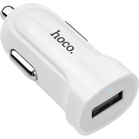 Автомобильное зарядное устройство Hoco Z2, 1хUSB, 1.5 А, кабель Lightning, 1 м, белый