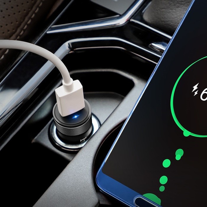 Автомобильное зарядное устройство Hoco Z32, 1хUSB, 3 А, QC3.0, чёрный - фото 51752665 Автомобильное зарядное устройство Hoco Z32, 1хUSB, 3 А, QC3.0, чёрный - фото 51752665