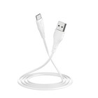 Кабель Borofone BX18, Type-C - USB, 3 А, 1 м, PVC оплётка, белый 7636870 - фото 317740626