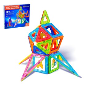 {{photo.Alt || photo.Description || 'Магнитный конструктор Magical Magnet, 34 детали, детали матовые, уценка'}}