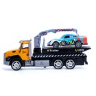 УЦЕНКА Грузовик металлический «Эвакуатор», с машинкой, свет и звук, инерция, МИКС 7608349