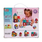 Конструктор магнитный «Цветные магниты», 55 деталей, уценка - Фото 9