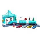 УЦЕНКА Железная дорога «Экспресс», 92 детали, на батарейках, подходит для деревянных железных дорог - Фото 2