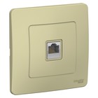 Розетка компьютерная SE Blanca, RJ45, встраиваемая, IP20, бежевая, BLNIS045007 - Фото 1