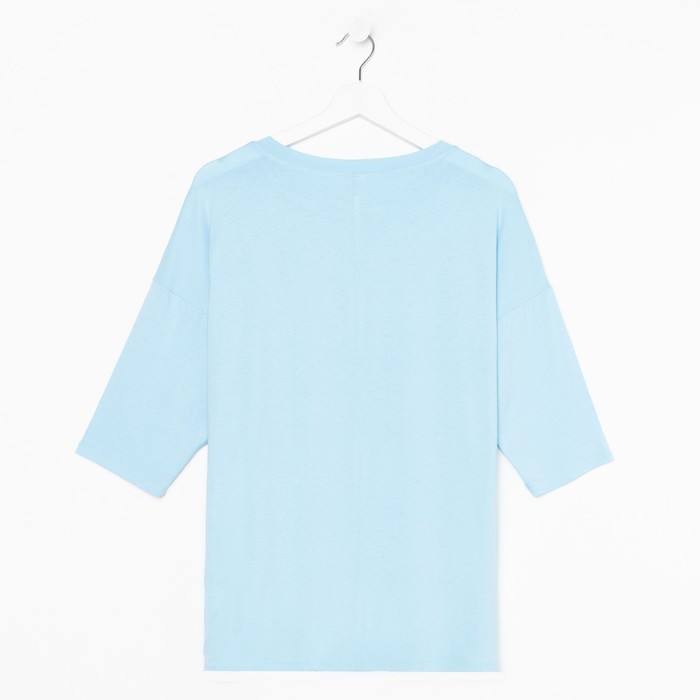 Лонгслив женский, цвет голубой, размер 48 52491