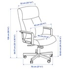 Рабочий стул МИЛЛБЕРГЕТ, цвет чёрный - Фото 3