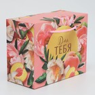 Пакет—коробка, подарочная упаковка, «Flower», 23 х 18 х 11 см - Фото 3