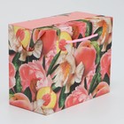 Пакет—коробка, подарочная упаковка, «Flower», 23 х 18 х 11 см - фото 7119677