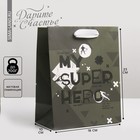 Пакет подарочный ламинированный вертикальный, упаковка, «Super Hero», MS 18 х 23 х 10 см - фото 9525951