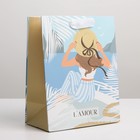 Пакет подарочный ламинированный вертикальный, упаковка, «Любовь», MS 18 х 23 х 10 см - фото 2818901