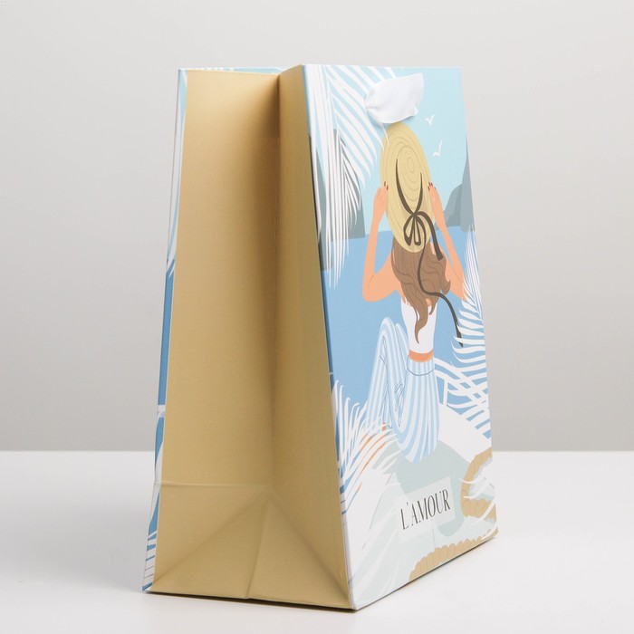 Пакет подарочный ламинированный вертикальный, упаковка, «Любовь», MS 18 х 23 х 10 см - фото 1911667633