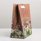 Пакет подарочный крафтовый вертикальный, упаковка, «Сияй», MS 18 х 23 х 8 см - Фото 2