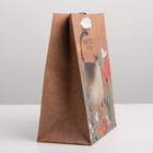 Пакет подарочный крафтовый вертикальный, упаковка, «Пушистого счастья», MS 18 х 23 х 8 см - Фото 3