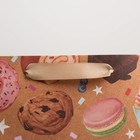 Пакет подарочный крафтовый вертикальный, упаковка, «С Днём рождения», ML 23 х 27 х 11.5 см - Фото 3