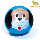 Игрушка пищащая "Песик" для собак, 7 см, синяя - фото 9561300