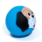 Игрушка пищащая "Песик" для собак, 7 см, синяя - фото 6524255
