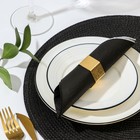 Кольцо для салфетки Noble, 5×4×2.5 см, железо, золотистое - Фото 2