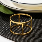 Кольцо для салфетки Noble, 4,5×2,9 см, цвет золотой - фото 9526455