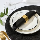 Кольцо для салфетки Noble, 4.8×4.2×2.5 см, цвет золотой 7374566