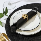 Кольцо для салфетки «Nature Лепестки», 4.5×3.2 см, железо, золотистое - Фото 2