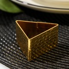 Кольцо для салфетки Noble, 4,5×4,2×2,5 см, цвет золотой - фото 9526463