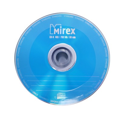 Диск CD-R Mirex Standard 50, 48x, 700 Мб, 1 шт.