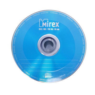 Диск CD-R Mirex Standard 50, 48x, 700 Мб, шт