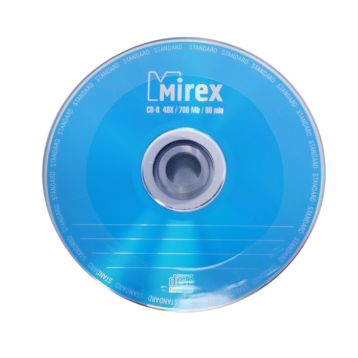 Диск CD-R Mirex Standard 50, 48x, 700 Мб, шт - Фото 1