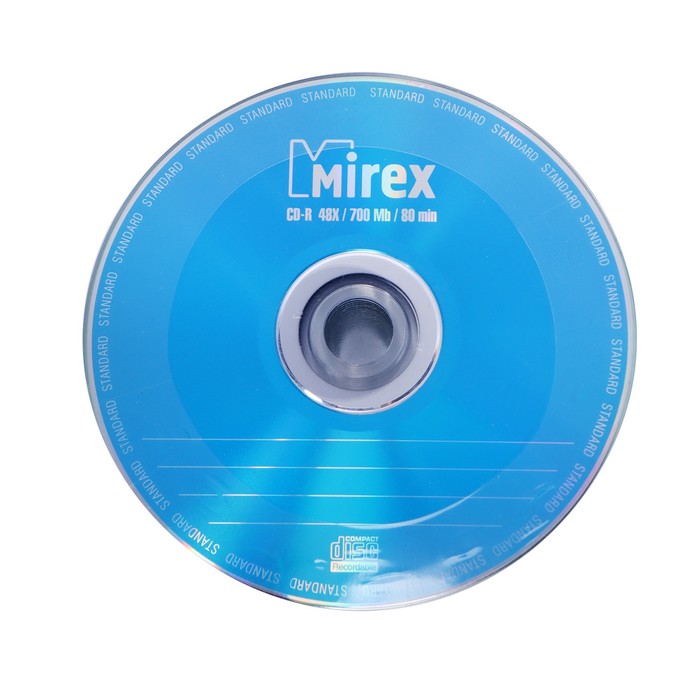 Диск CD-R Mirex Standard 50, 48x, 700 Мб, 1 шт. - Фото 1