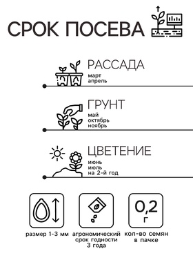 Семена цветов Пиретрум "Робинсон", ц/п,  0,2 г (комплект 2 шт)