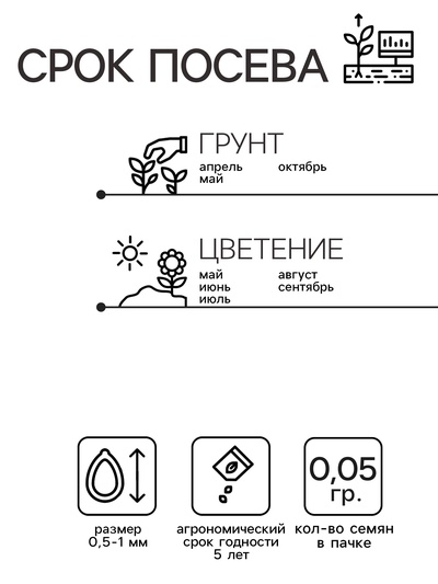 Семена цветов Обриета "Кемпбелл", ц/п, крупноцветковая, 0,05 г