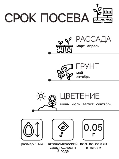 Семена Антирринум "Львиный зев Мини", ц/п,  микс, 0,05 г