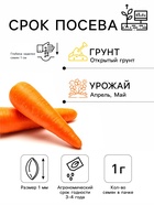 Семена Морковь «Нантская 4», 1 г, среднеспелый, «Удачные семена» - Фото 2